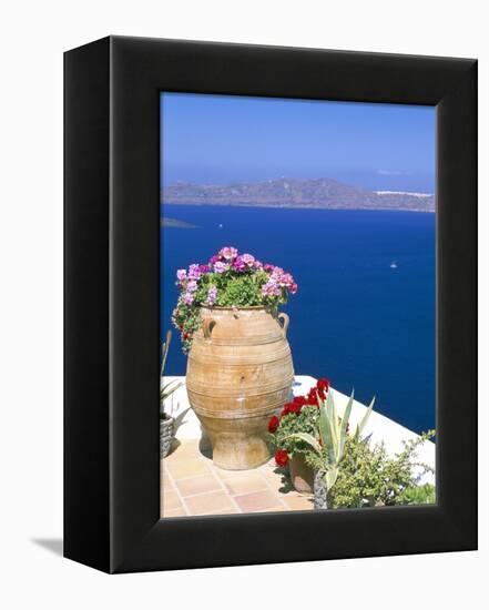 Fira, Island of Santorini (Thira), Cyclades Islands, Aegean, Greek Islands, Greece, Europe-Sergio Pitamitz-Framed Premier Image Canvas