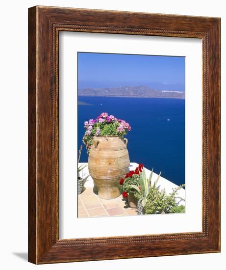 Fira, Island of Santorini (Thira), Cyclades Islands, Aegean, Greek Islands, Greece, Europe-Sergio Pitamitz-Framed Premium Photographic Print