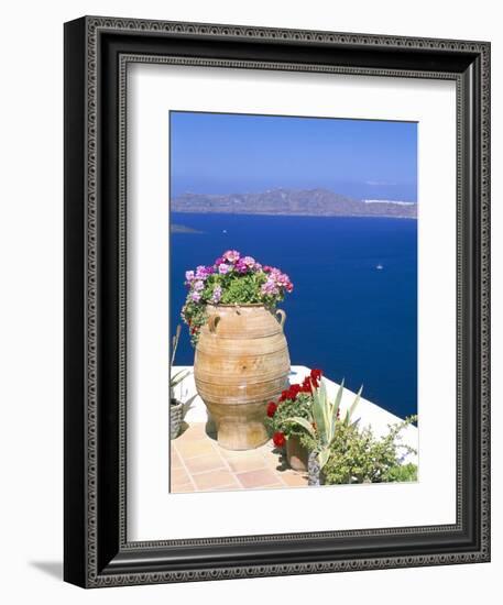 Fira, Island of Santorini (Thira), Cyclades Islands, Aegean, Greek Islands, Greece, Europe-Sergio Pitamitz-Framed Premium Photographic Print