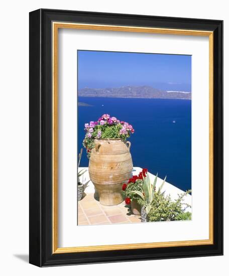 Fira, Island of Santorini (Thira), Cyclades Islands, Aegean, Greek Islands, Greece, Europe-Sergio Pitamitz-Framed Premium Photographic Print