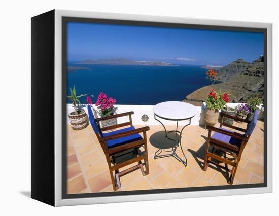 Fira, Island of Santorini (Thira), Cyclades Islands, Aegean, Greek Islands, Greece, Europe-Sergio Pitamitz-Framed Premier Image Canvas