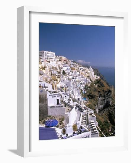 Fira, Island of Santorini (Thira), Cyclades Islands, Aegean, Greek Islands, Greece, Europe-Sergio Pitamitz-Framed Photographic Print