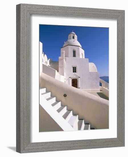 Fira, Island of Santorini (Thira), Cyclades Islands, Aegean, Greek Islands, Greece, Europe-Sergio Pitamitz-Framed Photographic Print