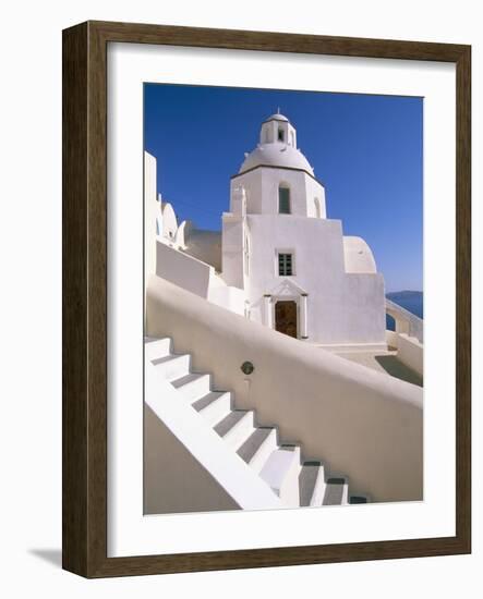 Fira, Island of Santorini (Thira), Cyclades Islands, Aegean, Greek Islands, Greece, Europe-Sergio Pitamitz-Framed Photographic Print