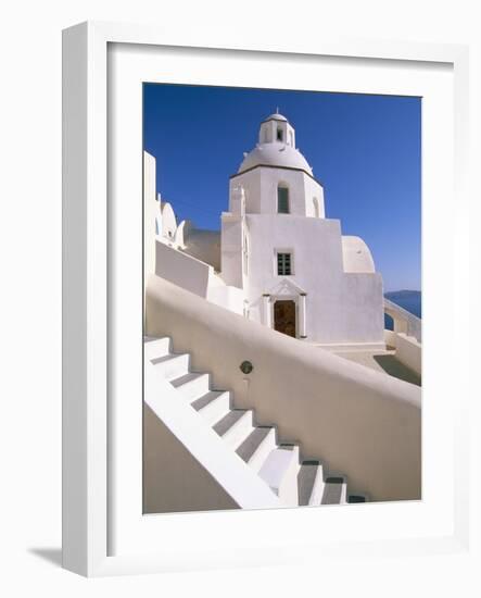 Fira, Island of Santorini (Thira), Cyclades Islands, Aegean, Greek Islands, Greece, Europe-Sergio Pitamitz-Framed Photographic Print