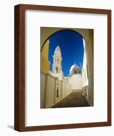 Fira, Santorini, Cyclades Islands, Greece, Europe-Lee Frost-Framed Photographic Print