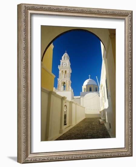 Fira, Santorini, Cyclades Islands, Greece, Europe-Lee Frost-Framed Photographic Print