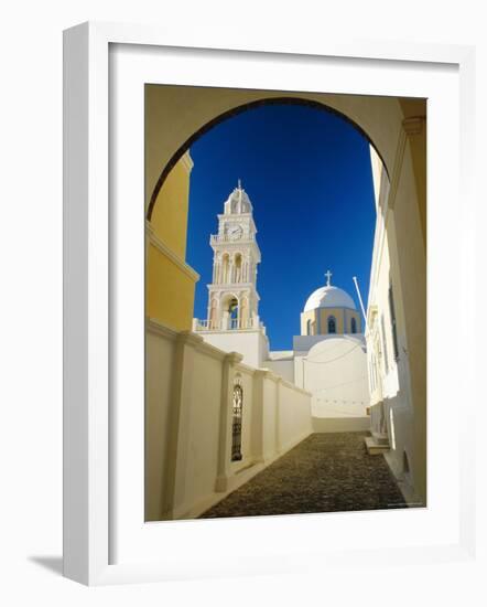 Fira, Santorini, Cyclades Islands, Greece, Europe-Lee Frost-Framed Photographic Print