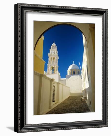 Fira, Santorini, Cyclades Islands, Greece, Europe-Lee Frost-Framed Photographic Print