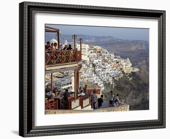 Fira, Santorini, Cyclades Islands, Greek Islands, Greece, Europe-Hans Peter Merten-Framed Photographic Print