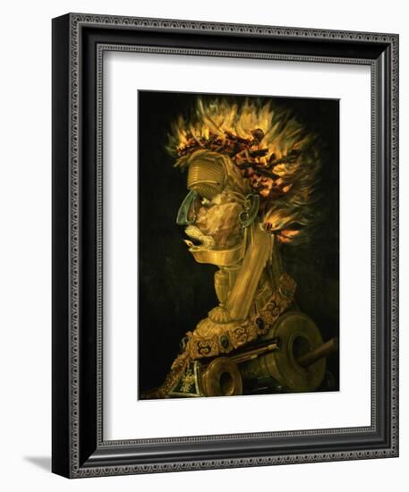 Fire, 1566-Giuseppe Arcimboldo-Framed Giclee Print