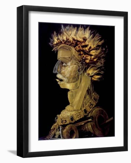 Fire, 1566-Giuseppe Arcimboldi-Framed Giclee Print