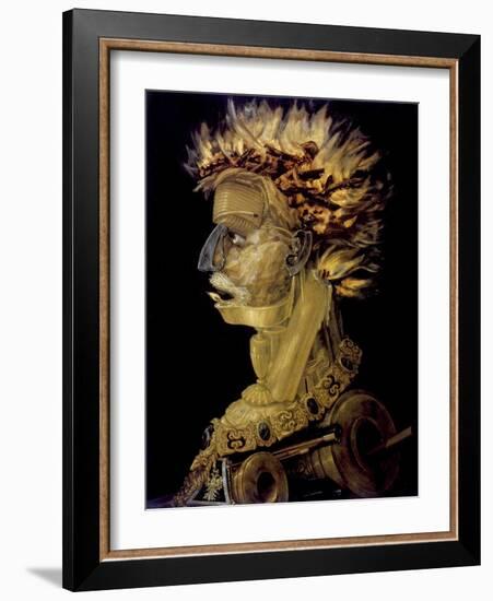 Fire, 1566-Giuseppe Arcimboldi-Framed Giclee Print