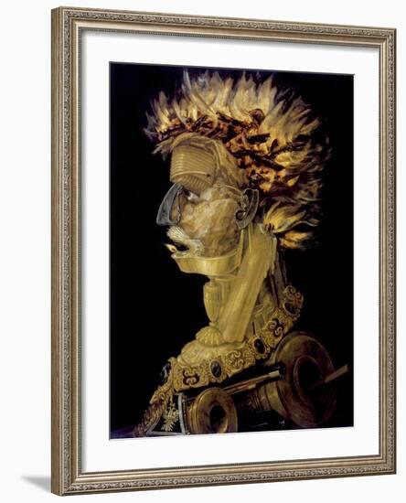 Fire, 1566-Giuseppe Arcimboldi-Framed Giclee Print