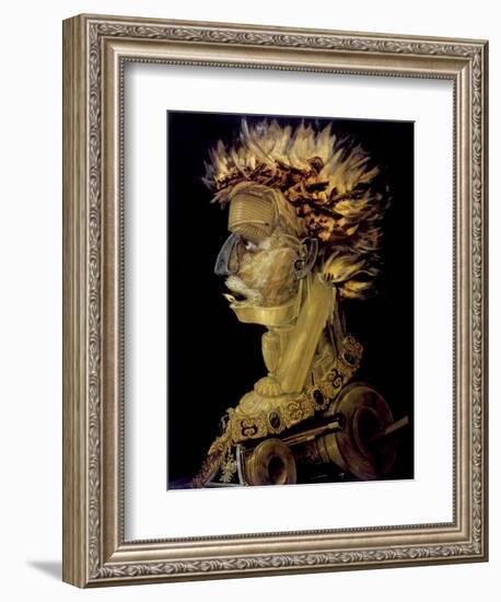 Fire, 1566-Giuseppe Arcimboldi-Framed Giclee Print