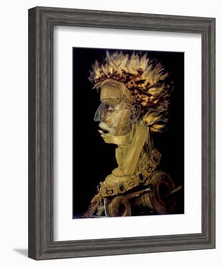 Fire, 1566-Giuseppe Arcimboldi-Framed Giclee Print