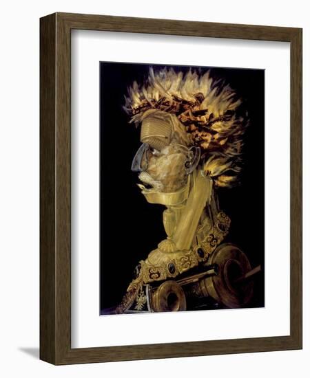 Fire, 1566-Giuseppe Arcimboldi-Framed Giclee Print