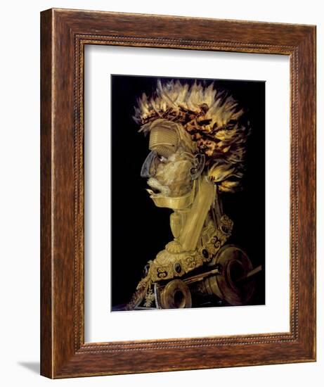 Fire, 1566-Giuseppe Arcimboldi-Framed Giclee Print