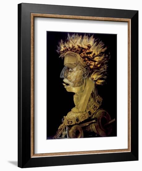 Fire, 1566-Giuseppe Arcimboldi-Framed Giclee Print