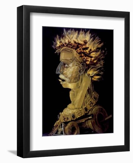 Fire, 1566-Giuseppe Arcimboldi-Framed Giclee Print