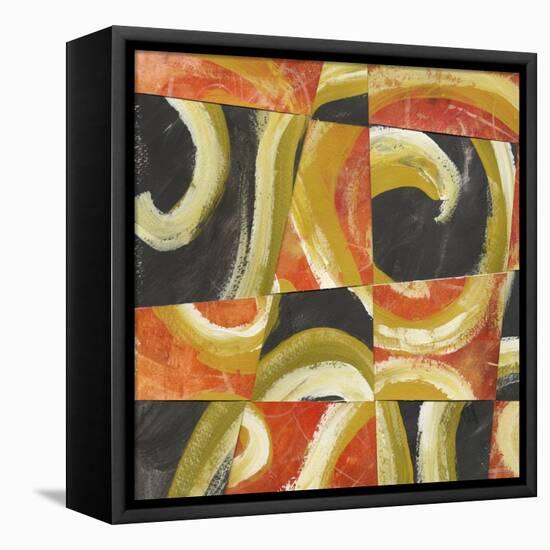 Fire and Slate II-Lisa Choate-Framed Stretched Canvas