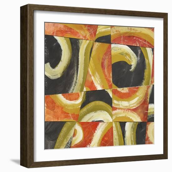 Fire and Slate II-Lisa Choate-Framed Art Print