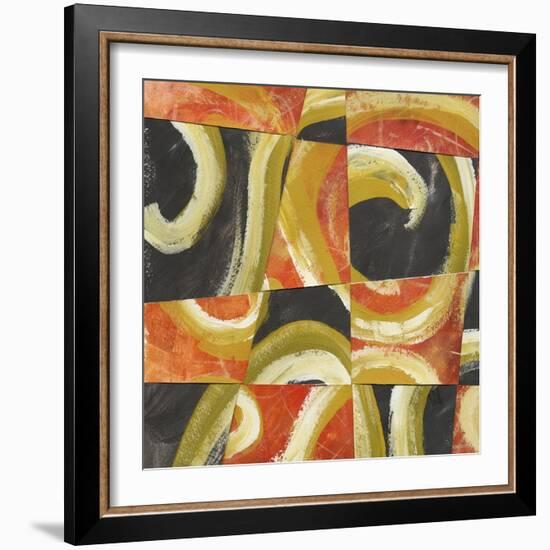 Fire and Slate II-Lisa Choate-Framed Art Print