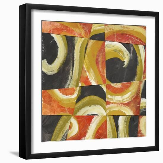 Fire and Slate II-Lisa Choate-Framed Art Print