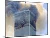 Fire and Smoke Billows from the North Tower of New York's World Trade Center September 11, 2001-null-Mounted Photographic Print