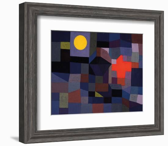 Fire at Full Moon 1933-Paul Klee-Framed Art Print