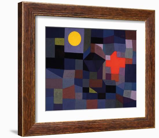 Fire at Full Moon 1933-Paul Klee-Framed Art Print