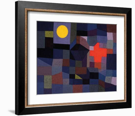 Fire at Full Moon 1933-Paul Klee-Framed Art Print