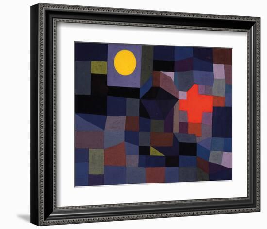 Fire at Full Moon 1933-Paul Klee-Framed Art Print