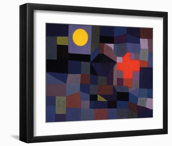 Fire at Full Moon 1933-Paul Klee-Framed Art Print