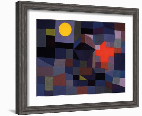 Fire at Full Moon-Paul Klee-Framed Giclee Print