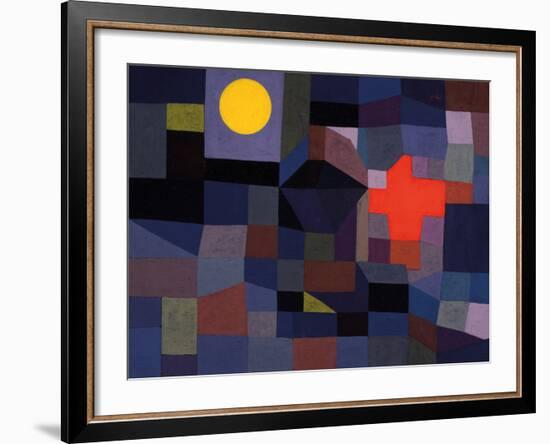 Fire at Full Moon-Paul Klee-Framed Giclee Print