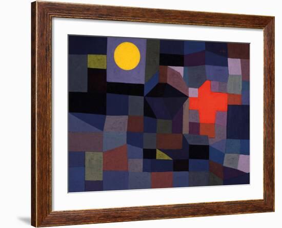 Fire at Full Moon-Paul Klee-Framed Giclee Print