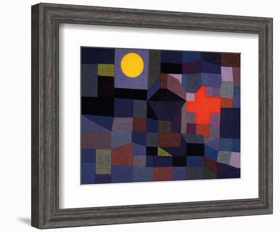 Fire at Full Moon-Paul Klee-Framed Giclee Print