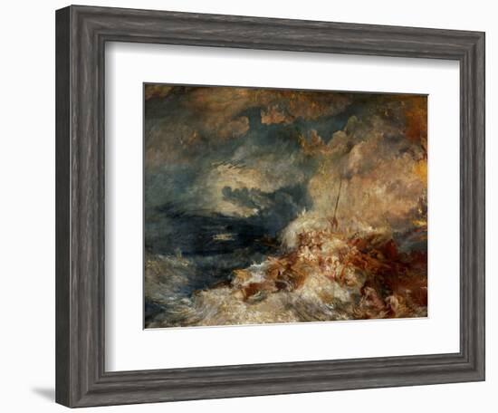 Fire At Sea, Ca. 1835-J. M. W. Turner-Framed Giclee Print