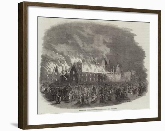 Fire at the Central District Schools, Sutton-null-Framed Giclee Print