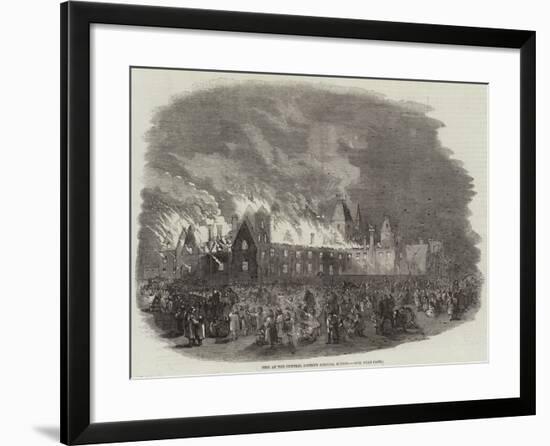 Fire at the Central District Schools, Sutton-null-Framed Giclee Print