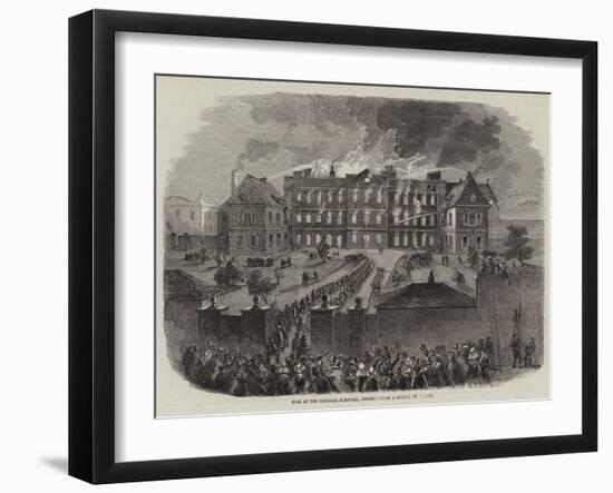 Fire at the General Hospital, Jersey-null-Framed Giclee Print