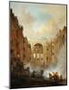 Fire at the Opera House of the Palais-Royal in 1781-Hubert Robert-Mounted Giclee Print