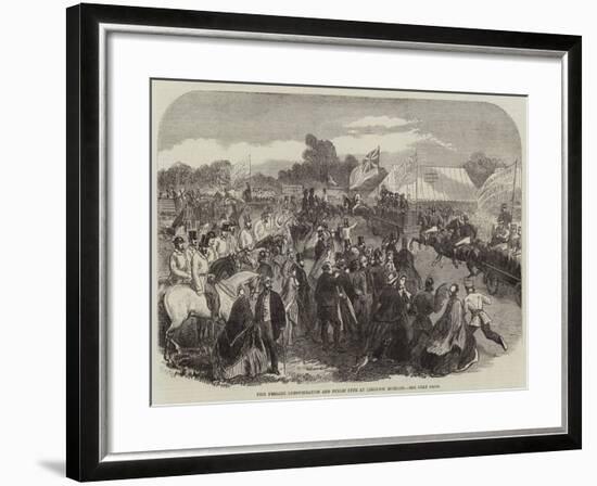 Fire Brigade Demonstration and Public Fete at Leighton Buzzard-null-Framed Giclee Print