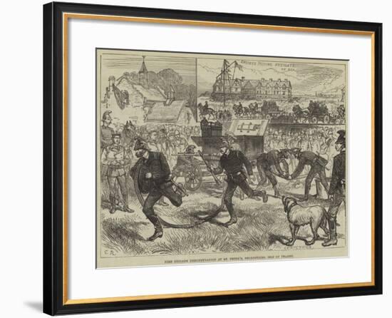 Fire Brigade Demonstration at St Peter'S, Broadstairs, Isle of Thanet-null-Framed Giclee Print