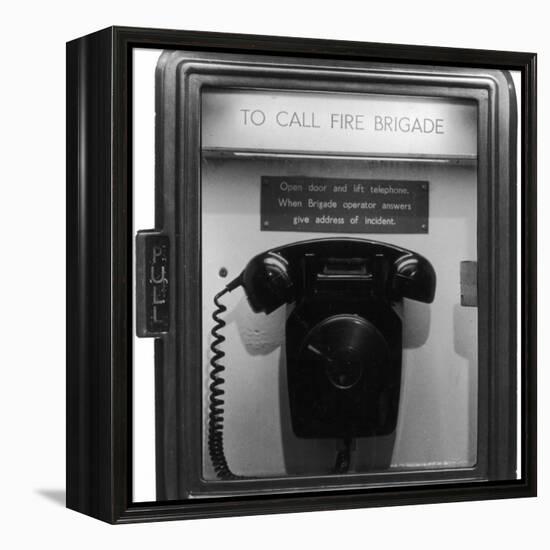 Fire Brigade Telephone-Heinz Zinram-Framed Premier Image Canvas