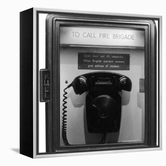 Fire Brigade Telephone-Heinz Zinram-Framed Premier Image Canvas