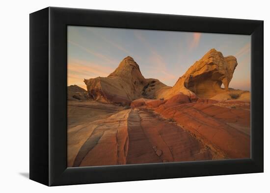 Fire Canyon Arch At Sunset In Valley Of Fire State Park, Nevada-Austin Cronnelly-Framed Premier Image Canvas