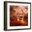 Fire Dragon Attack on Village-null-Framed Art Print