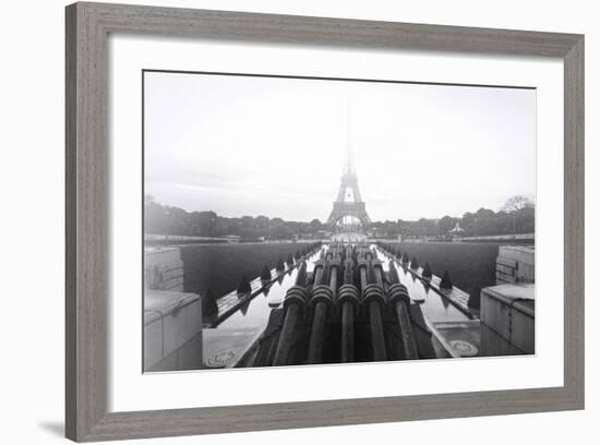 Fire Eiffel 2-Sebastien Lory-Framed Photographic Print